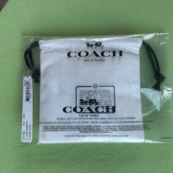 COACH SIGNATURE LEATHER BARRETTE:NWT BLUSH CV162 - Picture 12 of 12